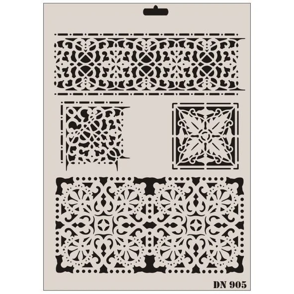 Rich Dantel Seri DN-905 Stencil 35x25 cm - Resim 5