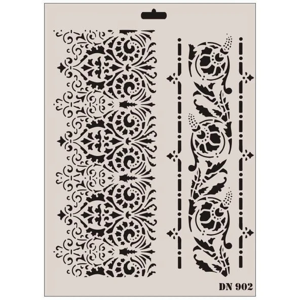 Rich Dantel Seri DN-902 Stencil 35x25 cm ürün görseli 1