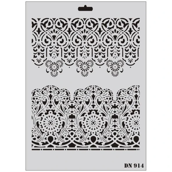 Rich Dantel Seri DN-914 Stencil 35x25 cm - Resim 3