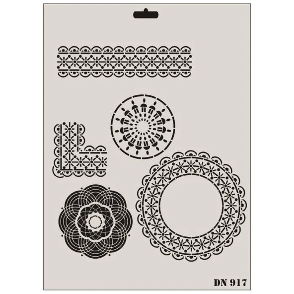 Rich Dantel Seri DN-917 Stencil 35x25 cm ürün görseli 1