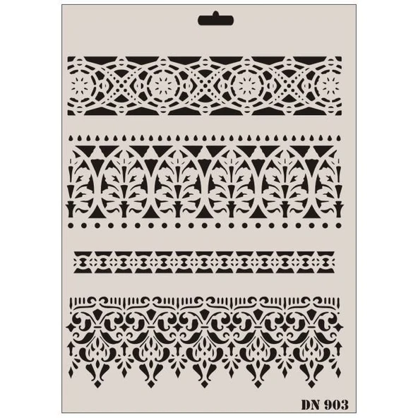 Rich Dantel Seri DN-903 Stencil 35x25 cm - Resim 3