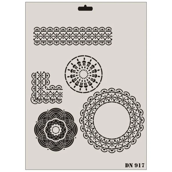 Rich Dantel Seri DN-917 Stencil 35x25 cm - Resim 4