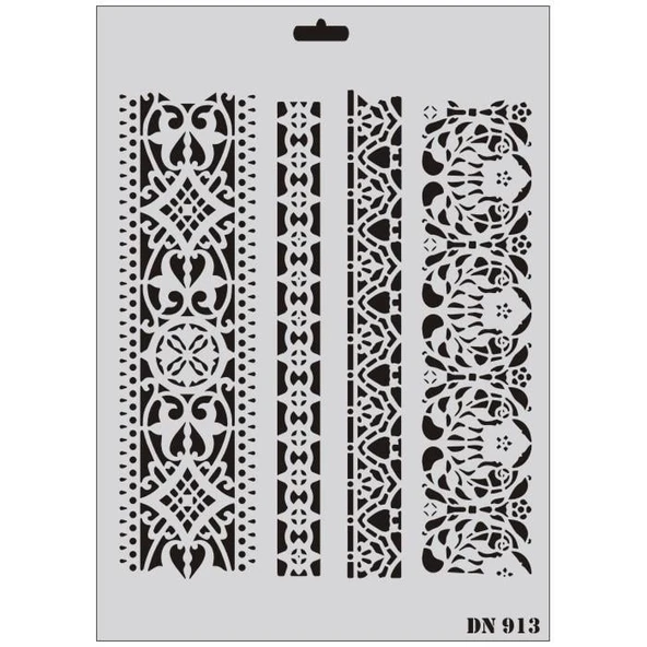 Rich Dantel Seri DN-913 Stencil 35x25 cm ürün görseli 1