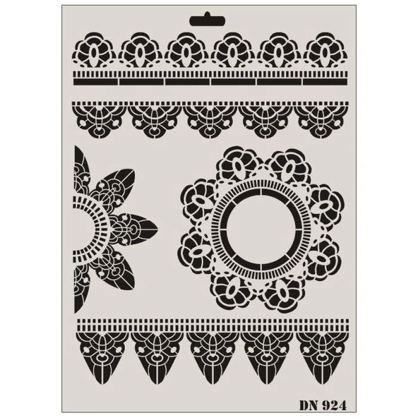 Rich Dantel Seri DN-924 Stencil 35x25 cm - Resim 5