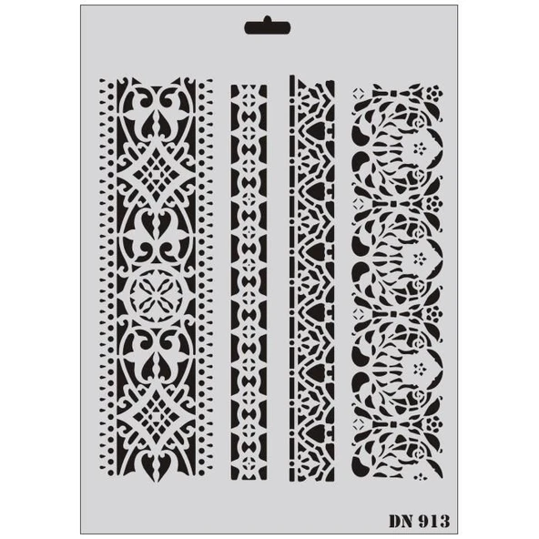 Rich Dantel Seri DN-913 Stencil 35x25 cm - Resim 4