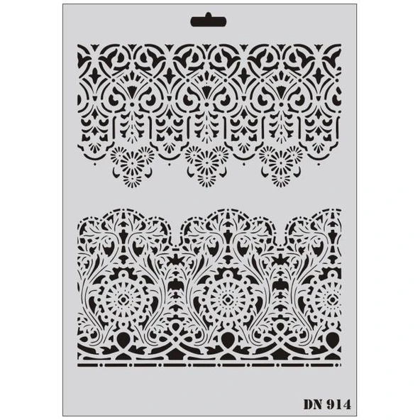 Rich Dantel Seri DN-914 Stencil 35x25 cm ürün görseli 1