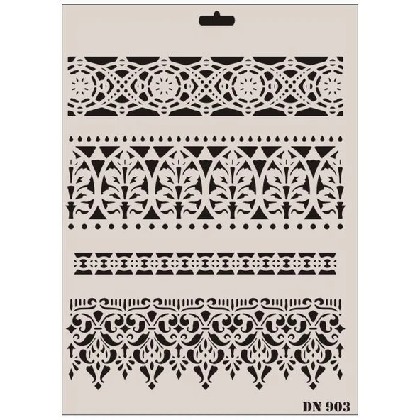 Rich Dantel Seri DN-903 Stencil 35x25 cm ürün görseli 1