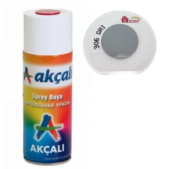 Akçalı Sprey Boya 400 ml 306 Gri - Resim 6