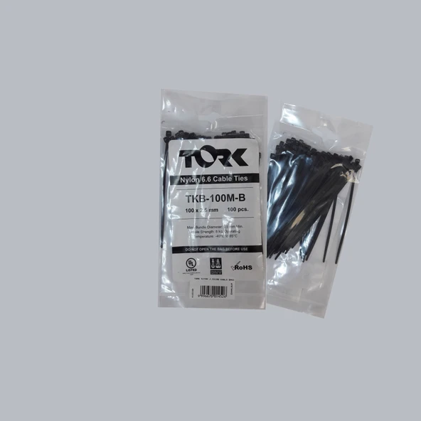 Tork Siyah Kablo Bağı 2,5X100 - Resim 7