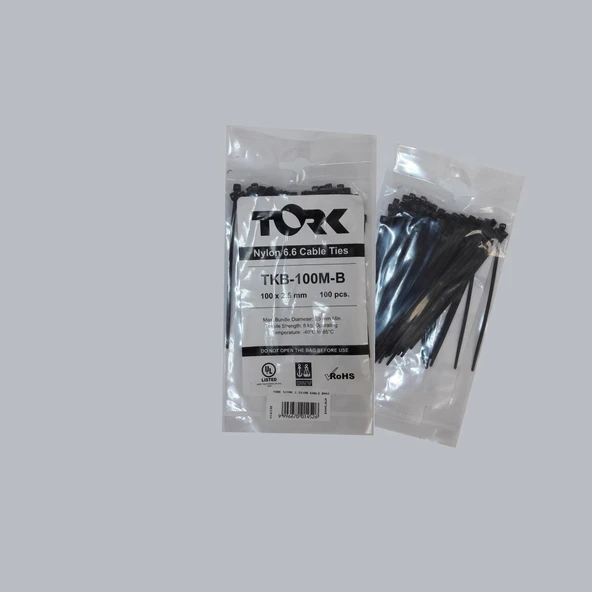 Tork Siyah Kablo Bağı 2,5X100 ürün görseli 1