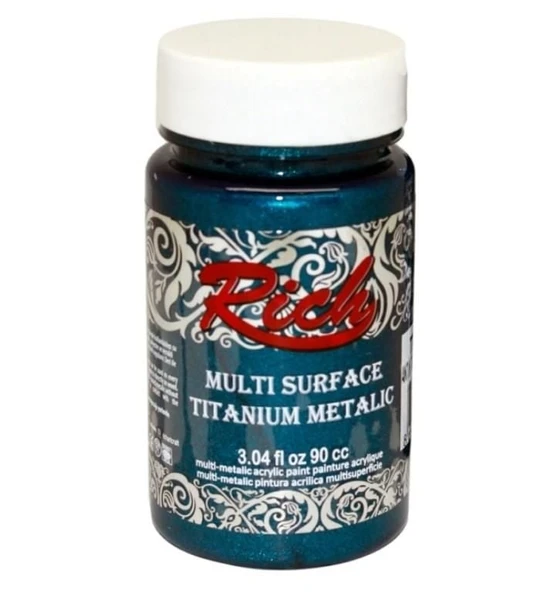 Rich Multi Surface Titanium 2570 Antik Turkuaz Metalik 90 cc - Resim 2