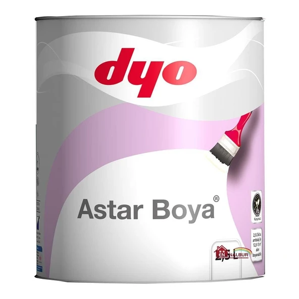 DYO Sentetik Astar Boya 0,75 Litre Beyaz - Resim 3