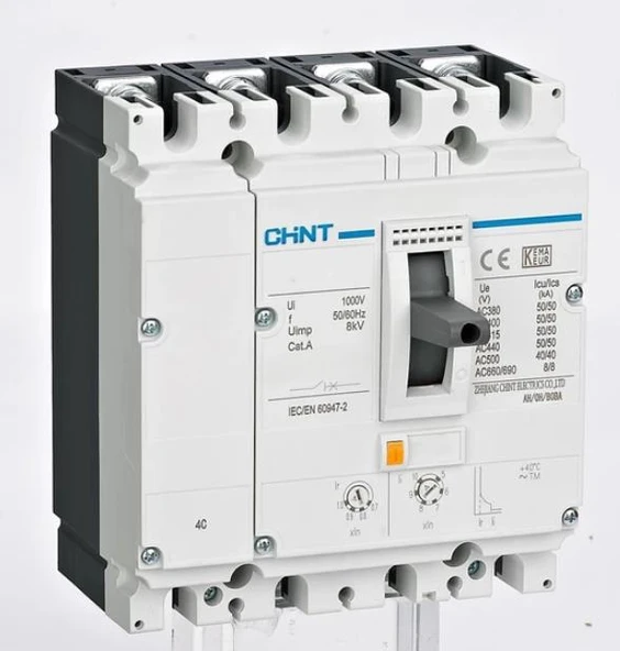 Chint - NM8N-250S/TM200/4C 4P 200A Ayarsalı Kompakt Şalter 271186 ürün görseli 1