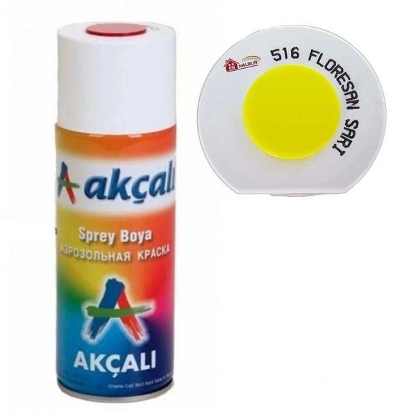 Akçalı Sprey Boya 400 ml 516 Florasan Sarı ürün görseli 1