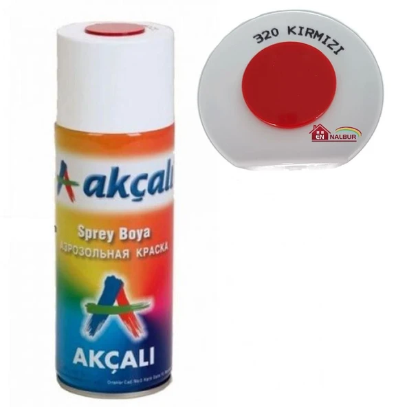 Akçalı Sprey Boya 400 ml 320 Kırmızı - Resim 4