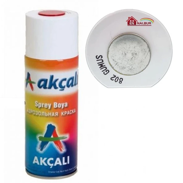 Akçalı Sprey Boya 400 ml 802 Gümüş ürün görseli 1