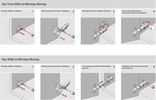 Samet Star Düz Menteşe Havşalı - Resim 2
