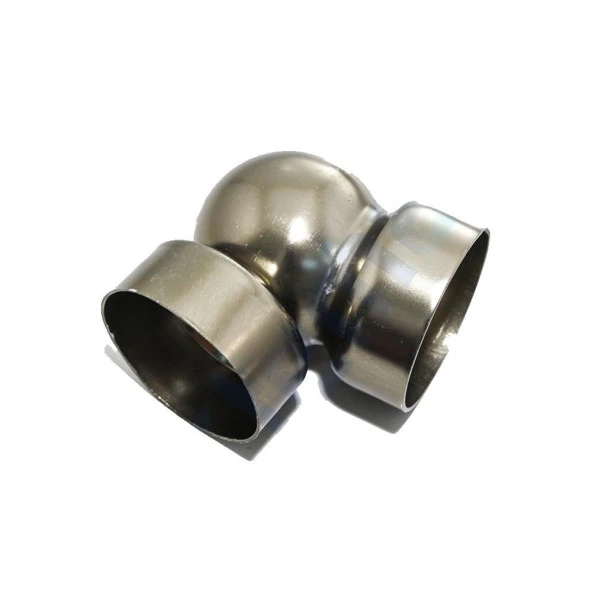 50mm Boş Küre Dirsek Bronz 4'lü Paket ürün görseli 1