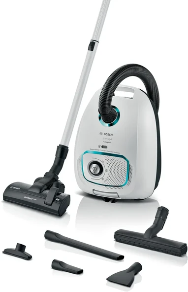 Bosch  BGL41HYG2H Serie 4 ProHygienic Toz Torbalı Elektrikli Süpürge Beyaz ürün görseli 1