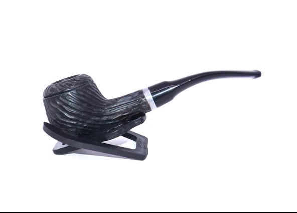 Pipsan Pipo Gravür İşlemeli Half Bent - Siyah ürün görseli 1