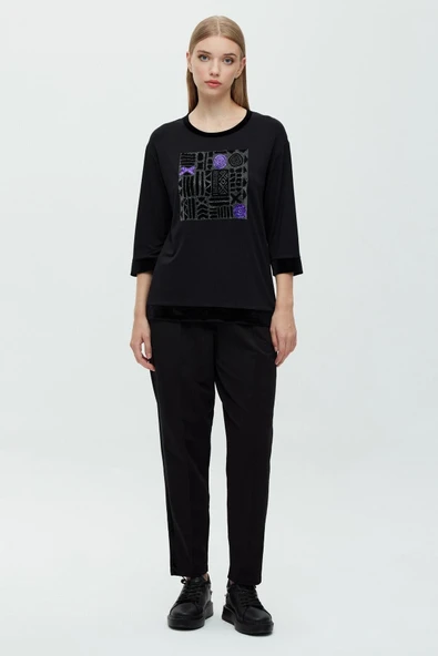 Daido Kadın Oversize Midi Pantolon - Minimalist Günlük Stil ürün görseli 1