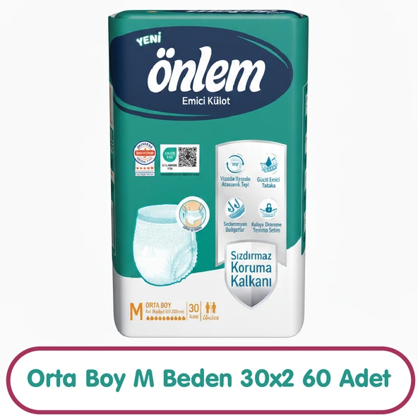 Önlem Emici Külot M Beden 30x2 60 Adet ürün görseli 1
