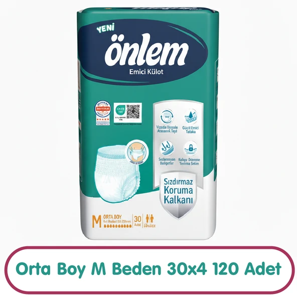 Önlem Emici Külot M Beden 30x4 120 Adet ürün görseli 1