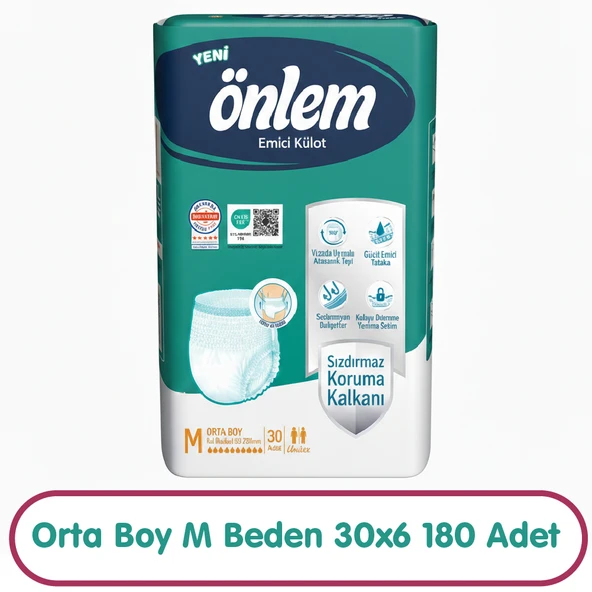 Önlem Emici Külot M Beden 30x6 180 Adet ürün görseli 1