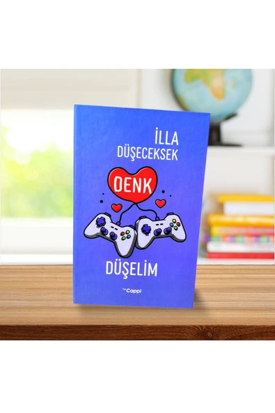 PLAYSTATİON mavİ Renk yazılı sözlü sert kapak Hatıra Defteri Günlük Anı defteri NOT DEFTERİ  AJANDA ürün görseli 1