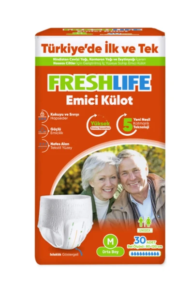 Freshlife Emici Külot Orta Boy M 30'lu Hasta Bezi ürün görseli 1