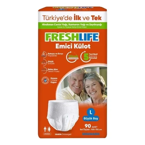 Freshlife Emici Külot Büyük Boy L 90'lI Hasta Bezi ürün görseli 1