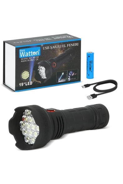 Watton   19 Led 5 Mod Geniş Açı El Feneri WT-705 ürün görseli 1