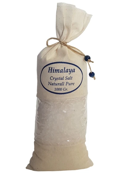 Himalaya Tuzu 1 Kg. Bez Torbada Iri Taneli Beyaz Renk Himalaya Orijinal Tuz Granül ürün görseli 1