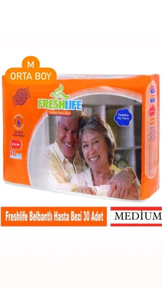 Fresh Life Hasta Bezi Medium Orta Boy 30 Adet ürün görseli 1