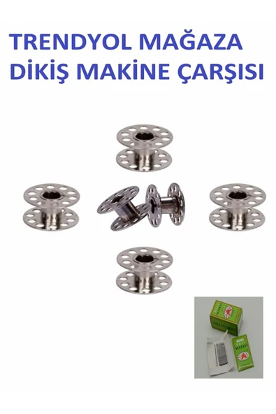 SİNGER Ev Tipi Aile Dikiş Makinesi Mekik 6 Adet Masura-10 Adet Dali 14 Numara Iğne H-1-106 ürün görseli 1