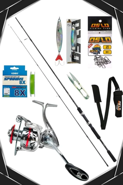 Oslo Prime 3000 Shimano FX XT 270Cm 10-30gr 8 Örgü Spin Olta Seti ürün görseli 1
