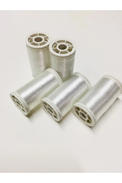 Sermet Süs Dünyası Hayalet İp Şeffaf Dikiş İpi 5 Adet 500 m ürün görseli 1