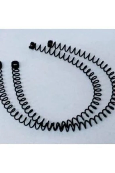 New Fashion Metal Siyah 2 Adet Yaylı Burgulu Kadın Erkek Sporcu Taç ürün görseli 1