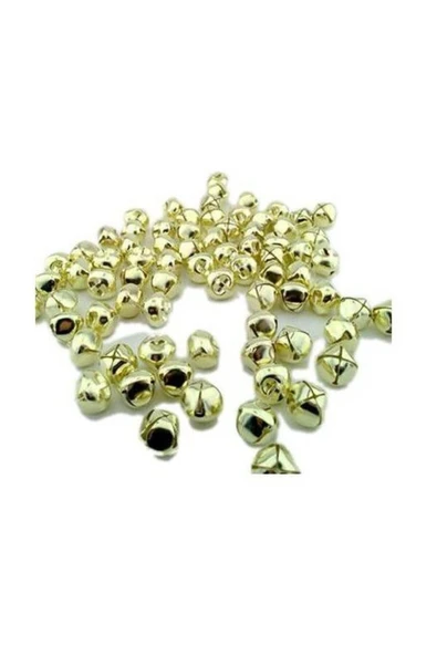 ELITETIME 50 Adet Kulplu Çıngırak Çan Zil Altın ( 1,5 Cm) ürün görseli 1