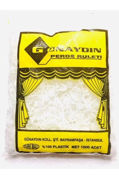 Sermet Süs Dünyası 1000 Adet Yeni Geçmeli Perde Düğmesi ürün görseli 1