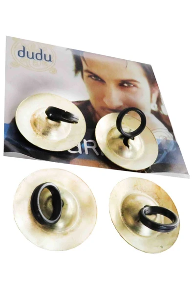 AlışverişMağazacım Metal Parmak Zili Tarkan Zili Dansöz Zili ( 4 Adet) ürün görseli 1