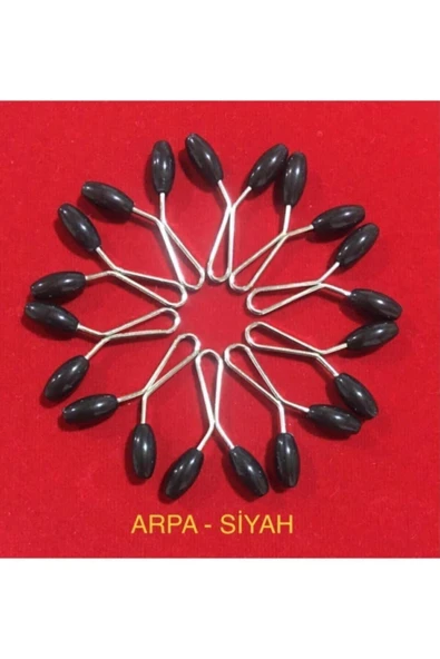 ERGÜL Eşarp Klipsi 12 Adet - Siyah Arpa Model ürün görseli 1
