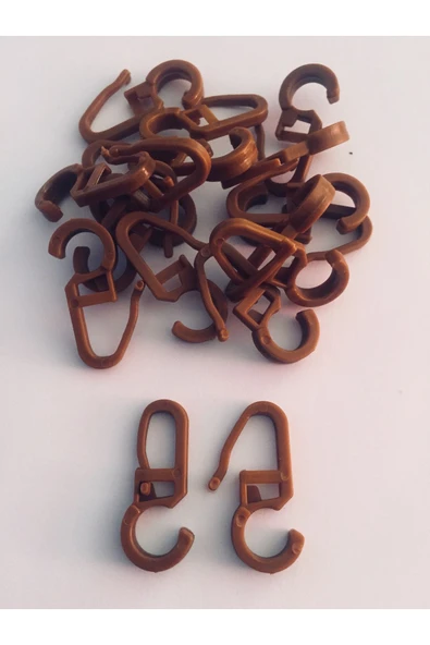 Sermet Süs Dünyası 100 Adet Rustik Toka Rustik Perde Düğmesi Plastik Perde Ruleti Kilitli Perde Düğmesi ürün görseli 1