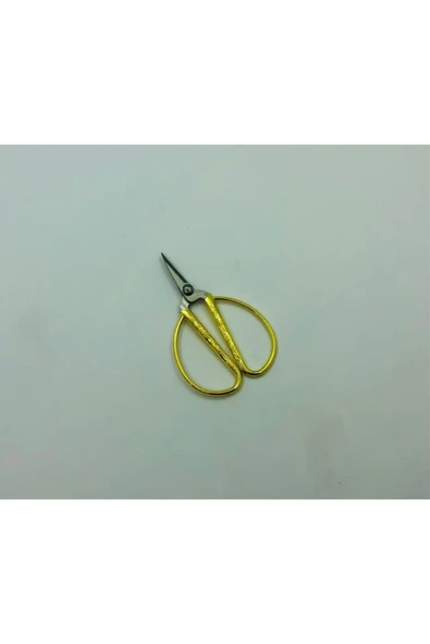 OzanTuhafiye Mini Vintage Dikiş Nakış Söz Nişan Makası M12 Altın ürün görseli 1