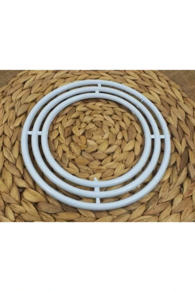 İthal Beyaz 3'lü Plastik Makrome Kasnağı - Resim 2
