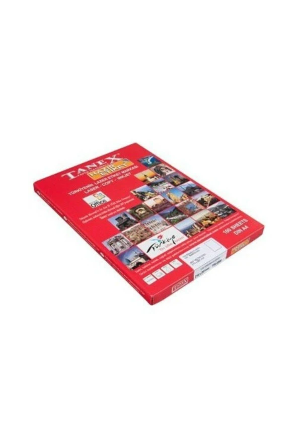 Tanex Lazer Etiket 100 Yaprak 83x30 Mm Laser-Copy-Inkjet TW-2318 ürün görseli 1