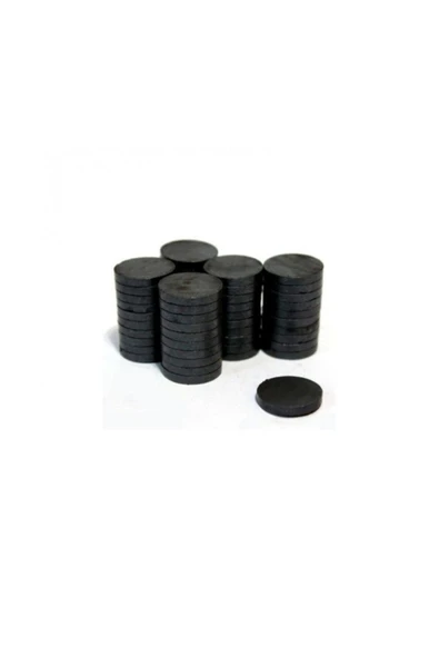Sermet Süs Dünyası 50 Adet Mıknatıs 14x3 Mm Yuvarlak Extra Güçlü Mıknatıs-magnet ürün görseli 1