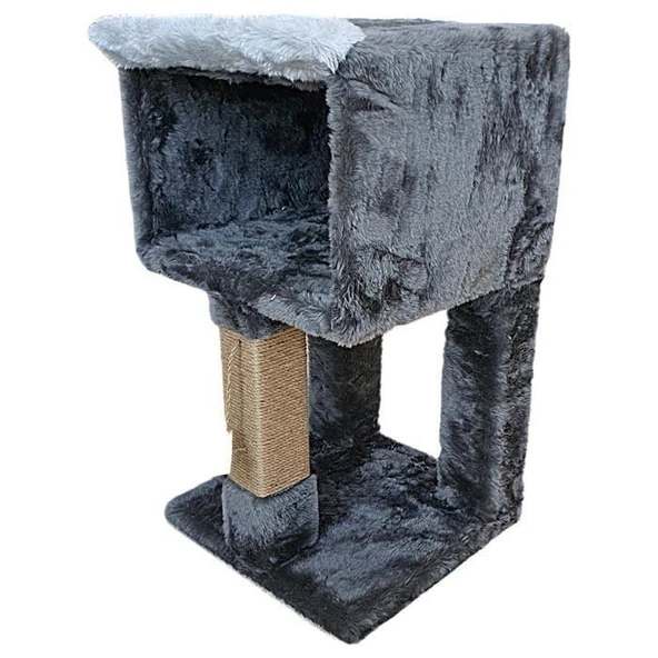 Botar Single Kedi Evi 40-40-70cm Antrasit ürün görseli 1
