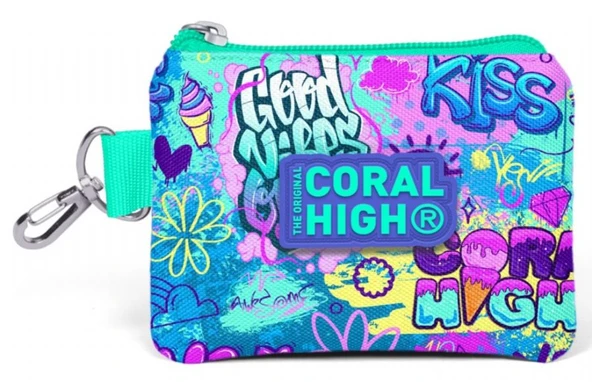 Coral High Lavanta Grafiti Bozuk Para Çantası - Kız Çocuk ürün görseli 1