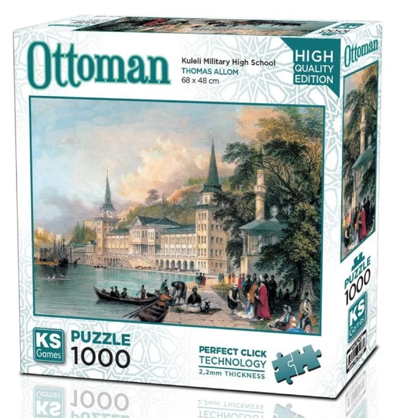 Ks Games 1000 Parça Kuleli Askeri Lisesi Puzzle ürün görseli 1